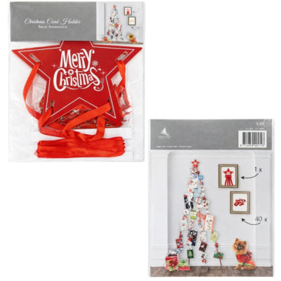 Sorbo Tarjetero navideño cinta roja 41 piezas | 24 piezas