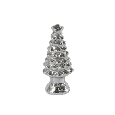 Statua Countryfield Albero di Natale celine s color argento 10 cm | 18 pezzi