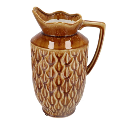 Vaso boa in legno curvato Daan con manico marrone scuro 38 cm | 2 pezzi