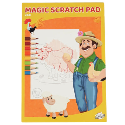 Cuaderno para colorear Craft Universe scratch a5 4 surtidos | 36 piezas