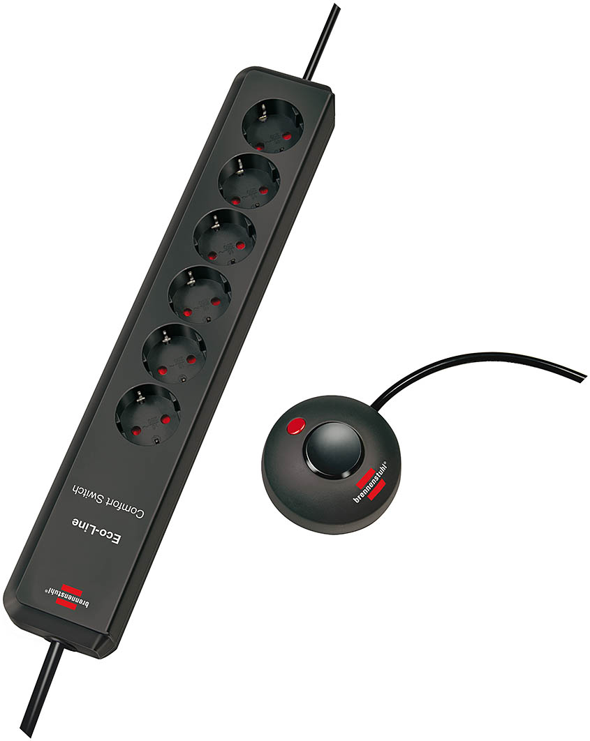Brennenstuhl Eco-Line Comfort Socket 6 veces