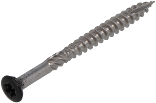 Proftec Tornillo para madera de jardín acero inoxidable-410 lk cabeza negra + punta de corte torx tx20 4.0x35 24 | 200 piezas - 5207.31.25405