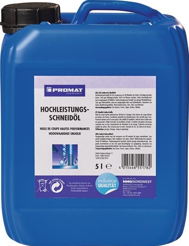 Promat tecwerk olio da taglio di alta qualità | Contenitore liquidi da 5 l - 4000354625