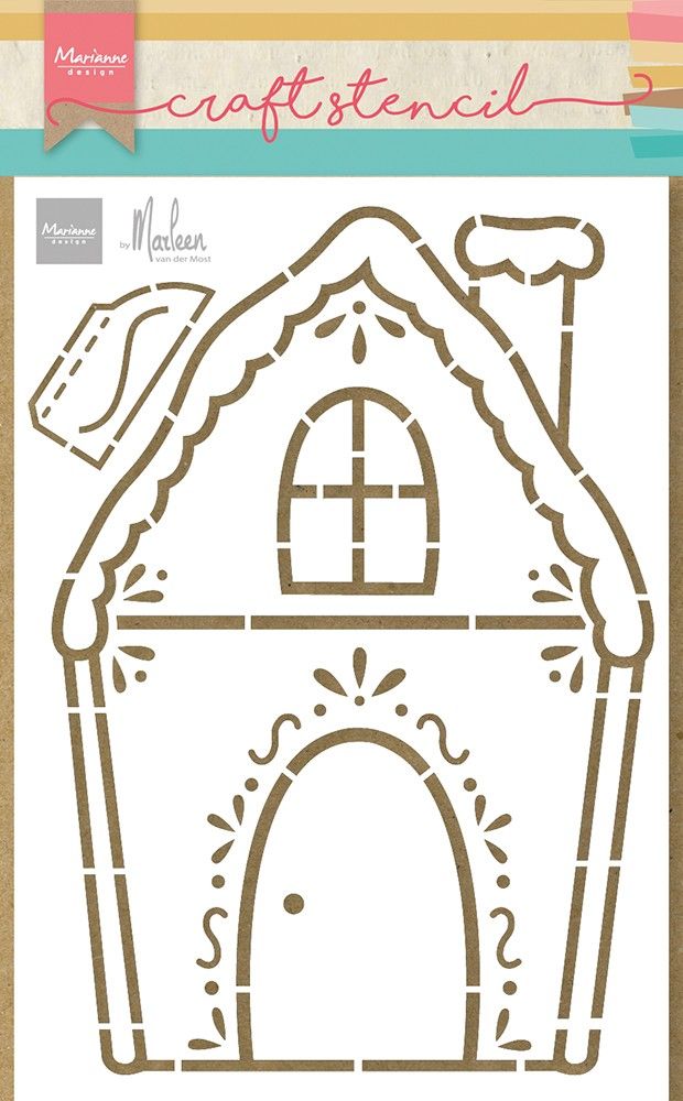 Marianne design • stencil artigianali casa di marzapane di marleen