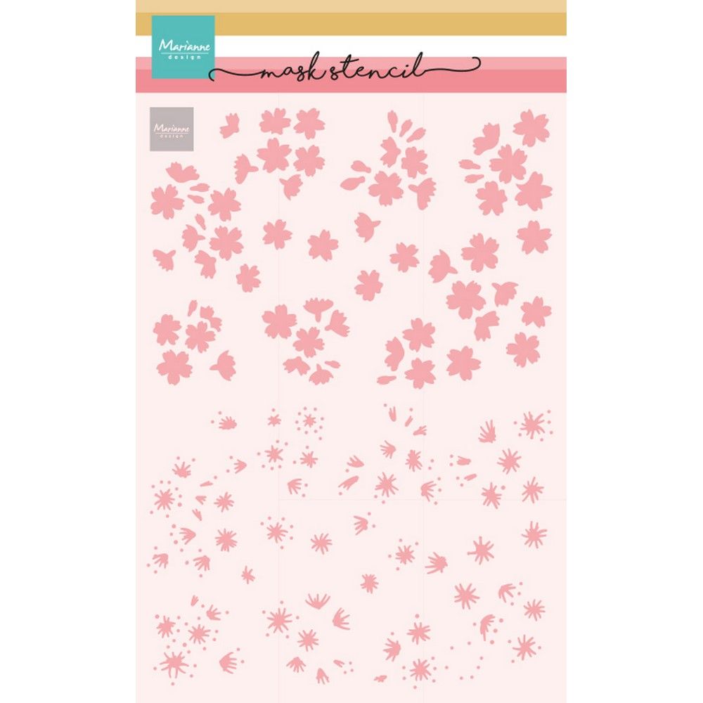 Diseño de Marianne • plantilla de máscara sakura de 2 capas