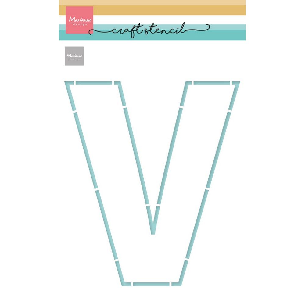 Marianne design • plantilla artesanal letra v (día del padre)