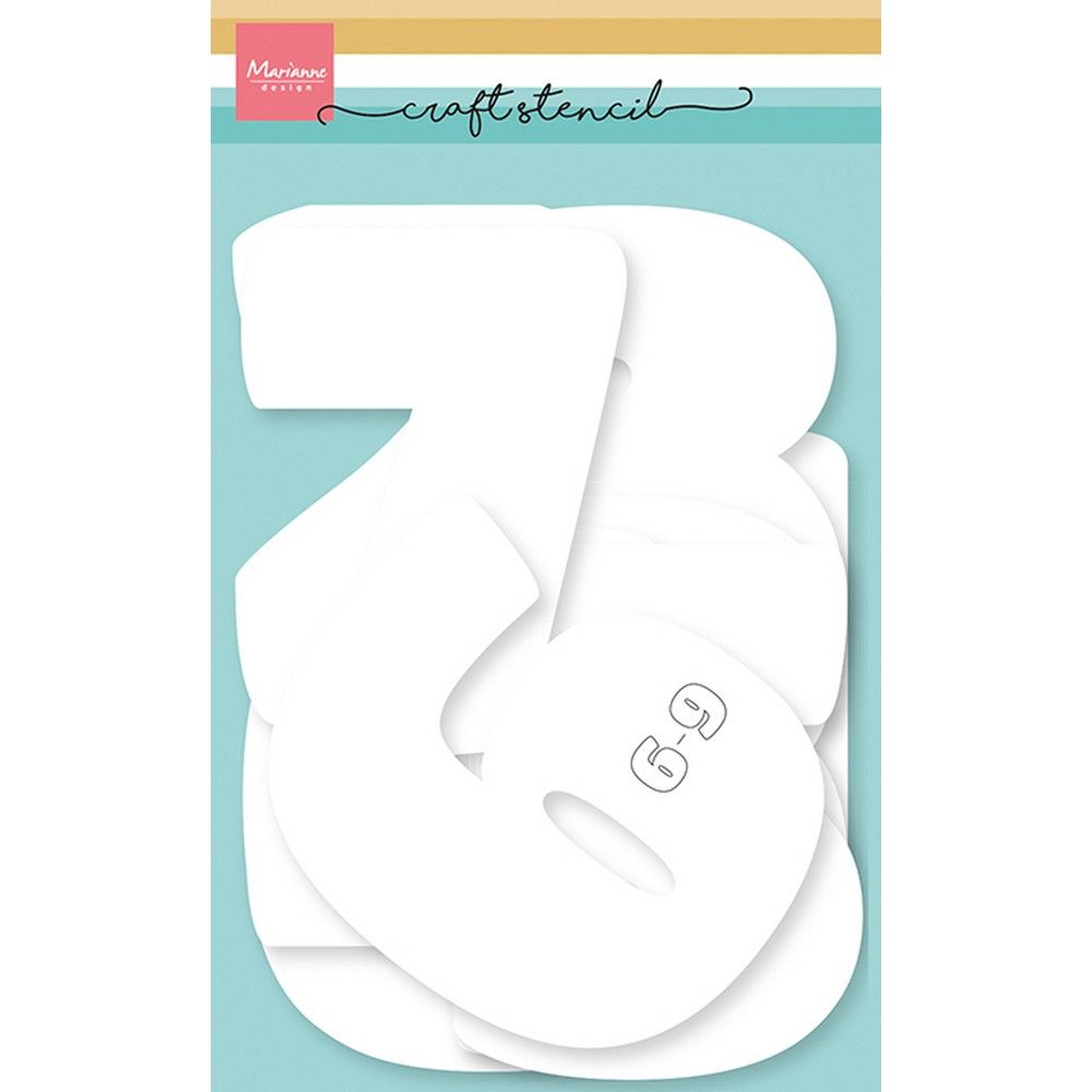 Diseño Marianne • plantillas números 12 cm