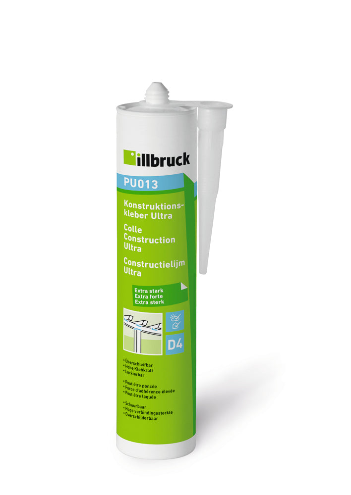 Illbruck pu013 adhesivo de construcción tubo ultra transparente de 310 ml - pu013328569