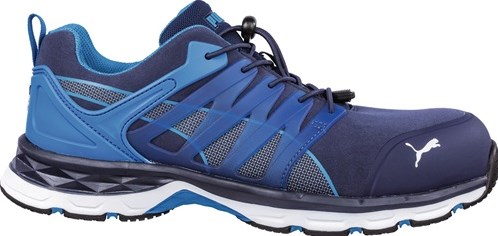 Zapato de seguridad Puma | talla 43 azul | s1p esd hro src en iso 20345 | microfibra | 1 pieza - 64.385.0-43 64.385.0-43
