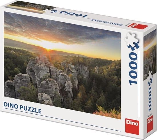 Dinotoys Dino Puzzle - Panorama de las Montañas Rocosas - 1000 piezas