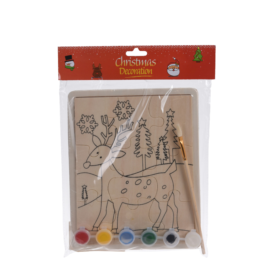 Puzzle pintura set reno