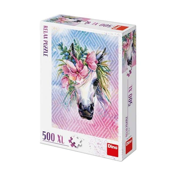 Puzzle unicorno con fiori 500xl pezzi