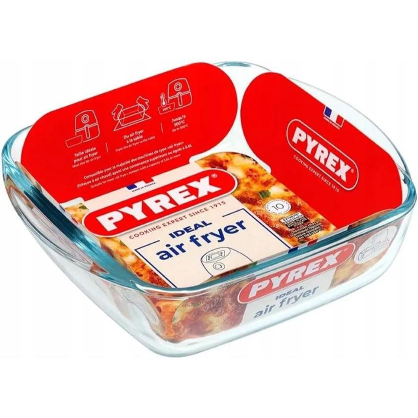 Fuente para freidora Pyrex 20x17x6 cm | 2 piezas