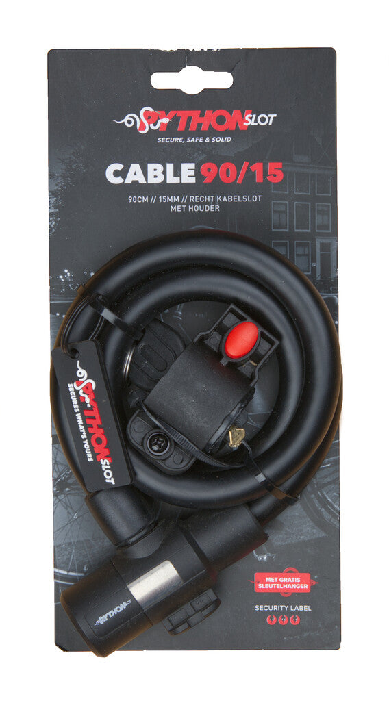 Python Pythonslot Cable Lock 15mmx90cm, con soporte