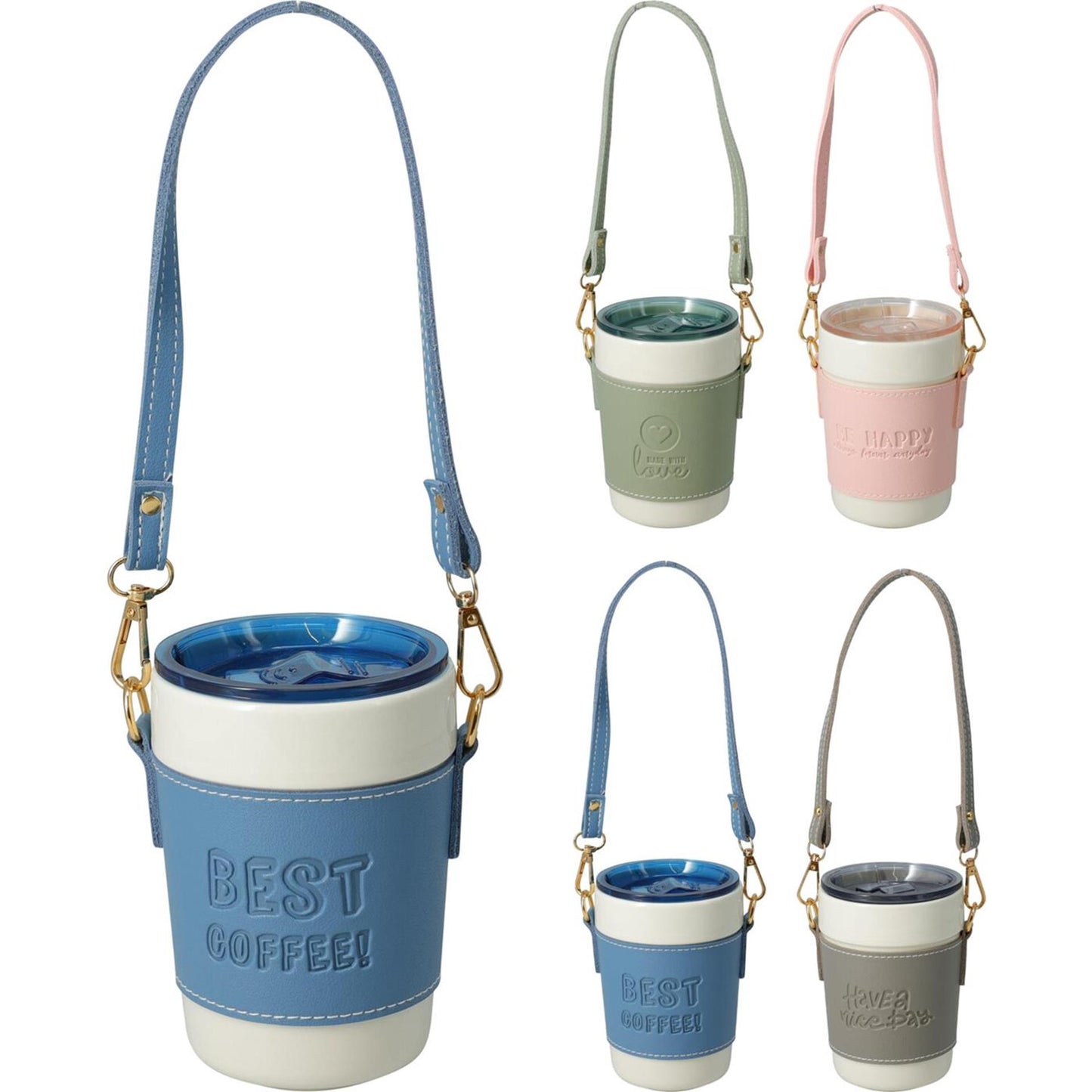 Tazza con coperchio e manico 420ml