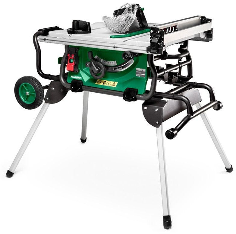 Sierra de mesa Hikoki c10rjwaz 1500w (mesa de sierra) 254mm sobre base plegable - c10rjwaz