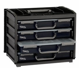 Pratica scatola Raaco con scatole a 4 scomparti silverline - 139113 - 139113