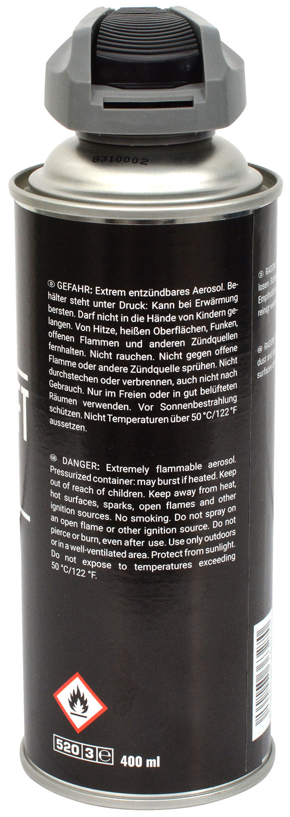 Spray de aire comprimido radón 400ml
