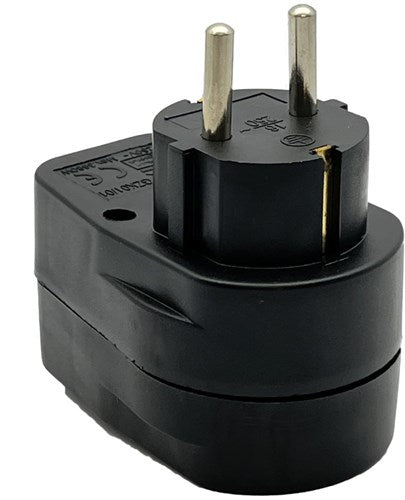 Adattatore per presa di terra con interruttore nero - 6140891
