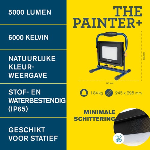 Lámpara de construcción rápida el pintor+ | 5000 lúmenes - 5001730