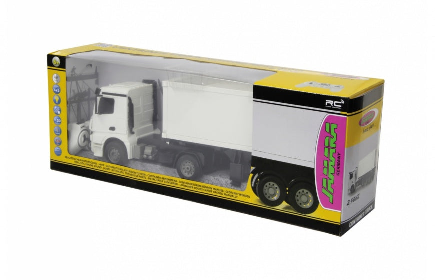 JAMARA RC Mercedes-Benz Arocs Truck container 2,4 GHz bianco 1:20