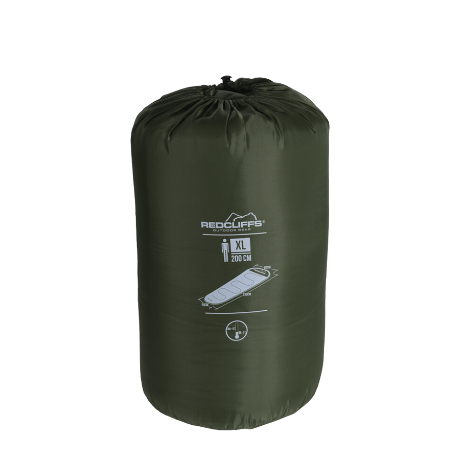 Redcliffs saco de dormir momia verde 230x80cm