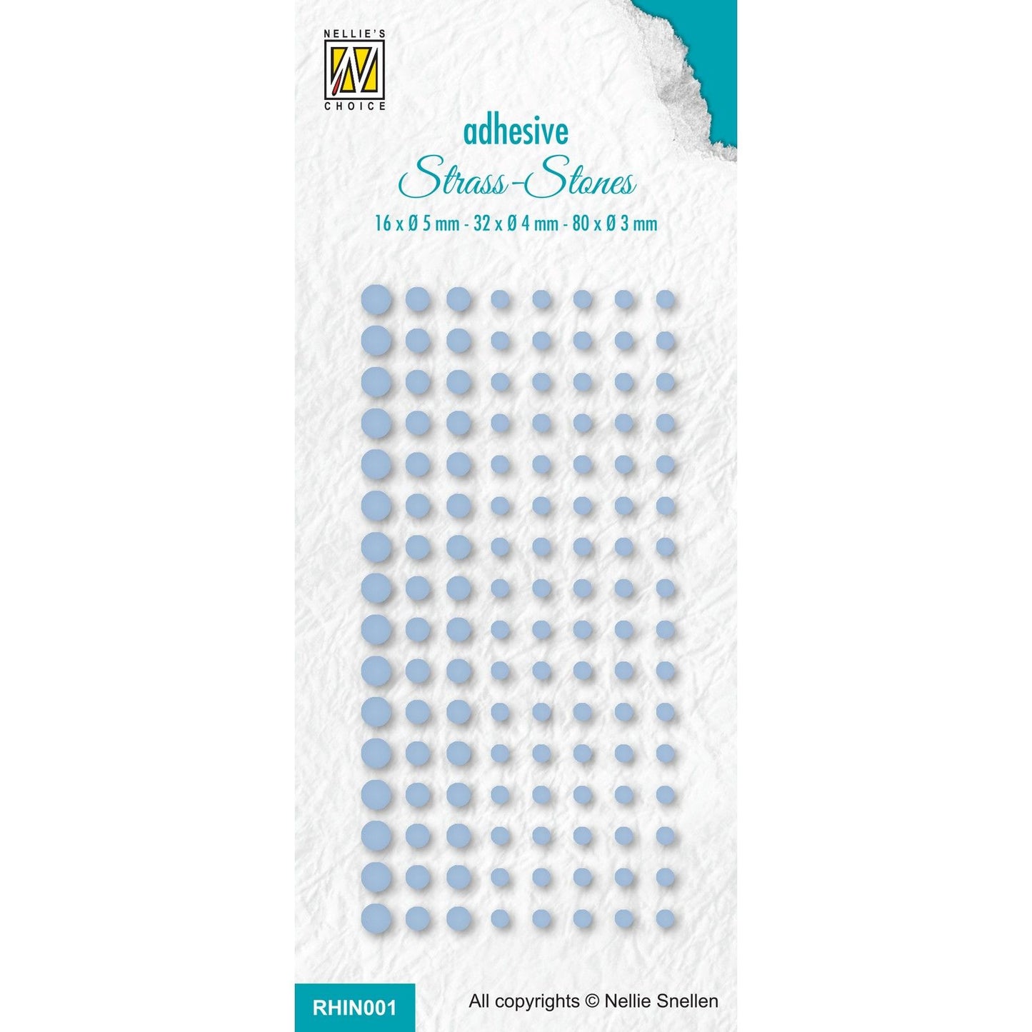 La scelta di Nellie • set strass adesivi 1 blu brillante col. 291