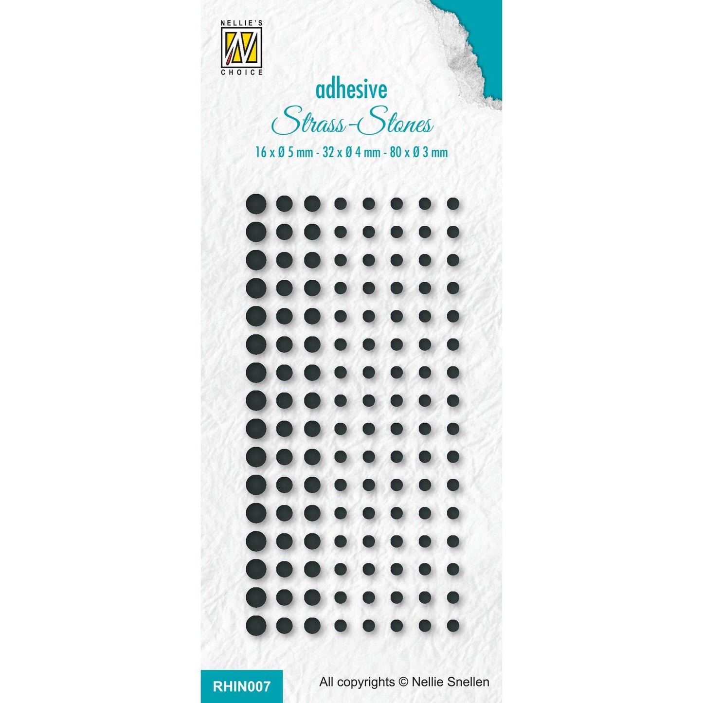 La scelta di Nellie • set di strass adesivi 7 neri