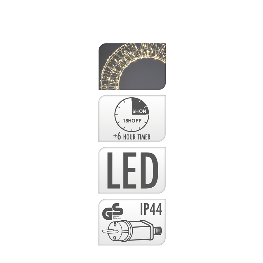 Aro LED blanco 480 LED ø38cm