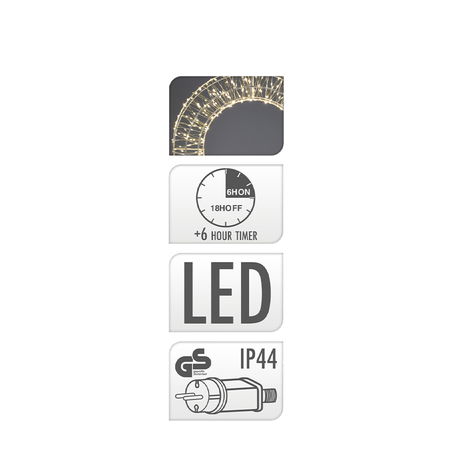 Aro LED blanco 720 LED ø50cm