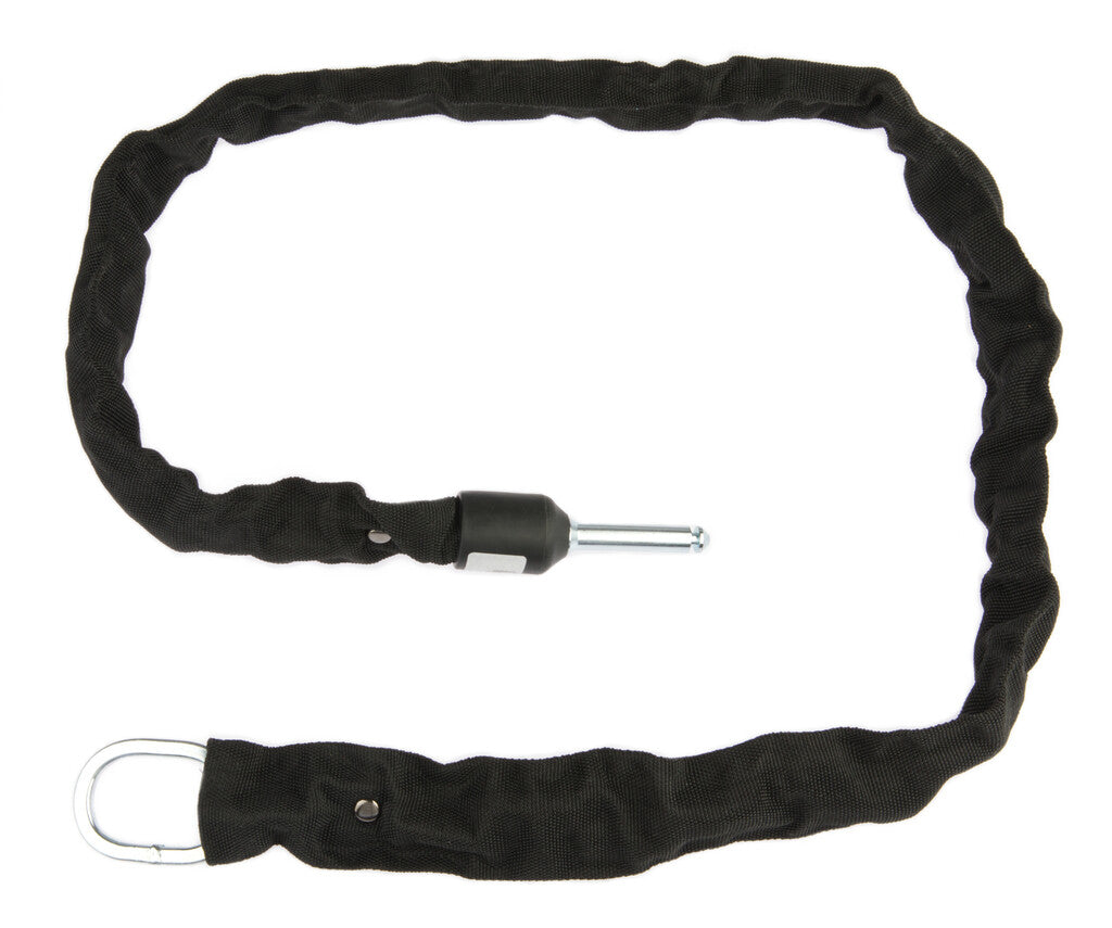Pythonslot Ring Lock Chain Cadena de enchufes de 120 cm Ø 5.5 mm, negro