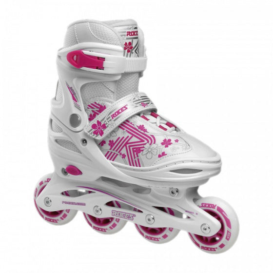 Skates en línea JOKEY 3.0 Softboat 82A White Pink Mt 30-33