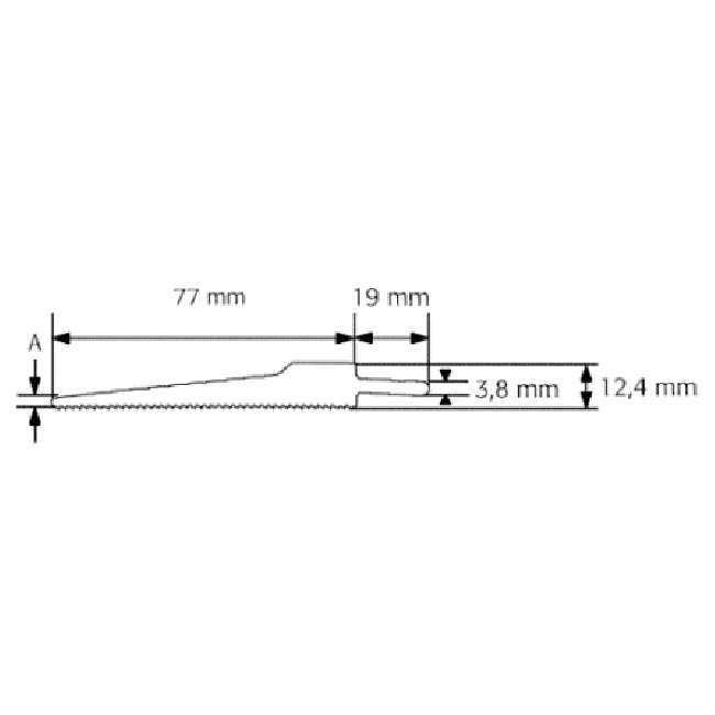 Lama per sega Rodcraft 32t lunghezza 77mm sig - 670846055