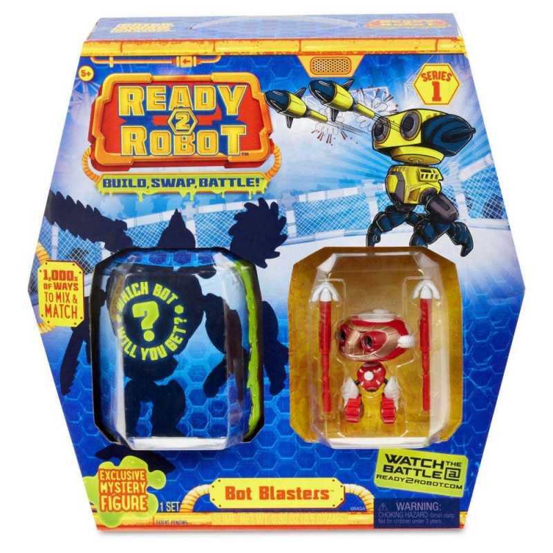 Ready 2 robot bot blasters rosso crea il tuo robot