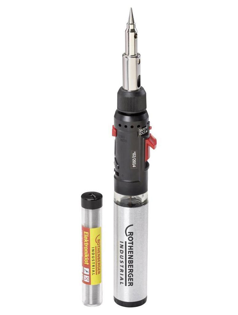Set saldatore a gas Rothenberger da 5 pezzi | ricaricabile - rot036060