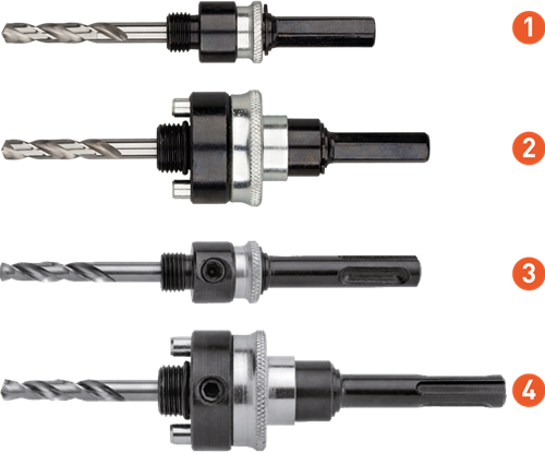 Adattatore Rotec 9,5 mm | per seghe a tazza 32-210mm - 527.3037