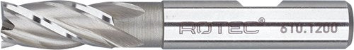 Fresa Rotec hss-e, sin recubrimiento, ø32 - ø32x53x133xø32mm z=6 din 844-b corta - 6103200