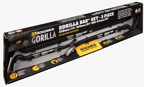 Roughneck gereedschap kopen bij toolmax.nl roughneck® gorilla bar set | 350, 600 900mm | 3 stuks - 64-401