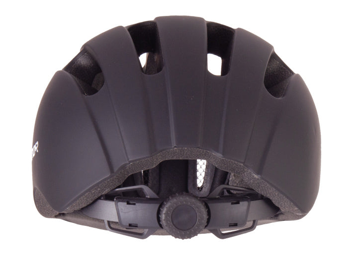 Rucanor City Flow Bicycle Bicycle Helmet E-Bike Dimensioni nera regolabili 55-58 cm (M)