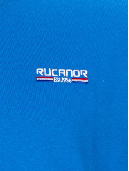Camicia di base Rucanor raffi round hals uomini blu size m