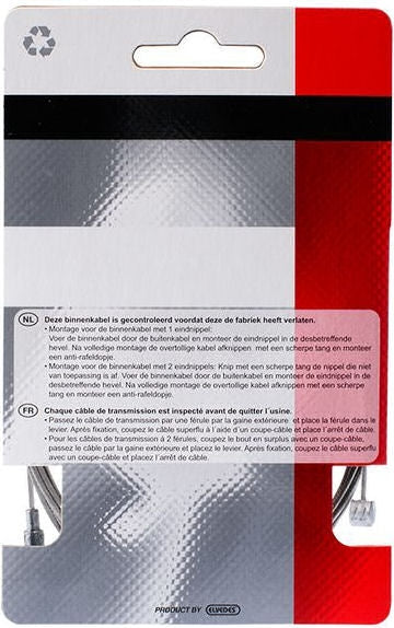 Cable interno REM 2250 mm de plata de acero inoxidable