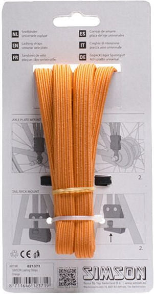 Snelbinder Trio Simson con 3 leganti 61 cm - Orange