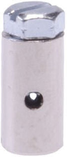 Capezzoli avvita 15 x 8 mm argento 2 pezzi