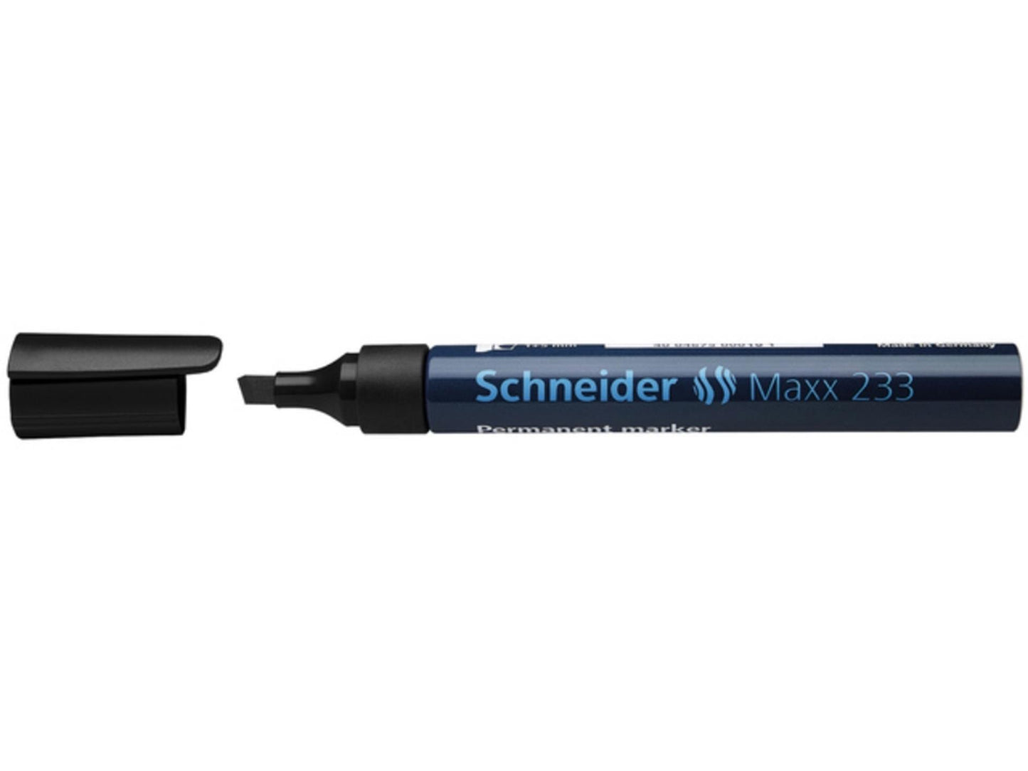 Pennarello Schneider permanente 233 scalpello nero 10 pz