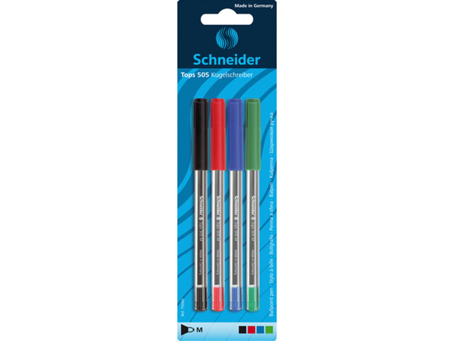Bolígrafo Schneider 505m surtido pack de 4uds.