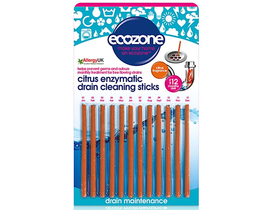 Sticchi a sblocco di Ecozone Drain - Citrus - 12 pezzi.