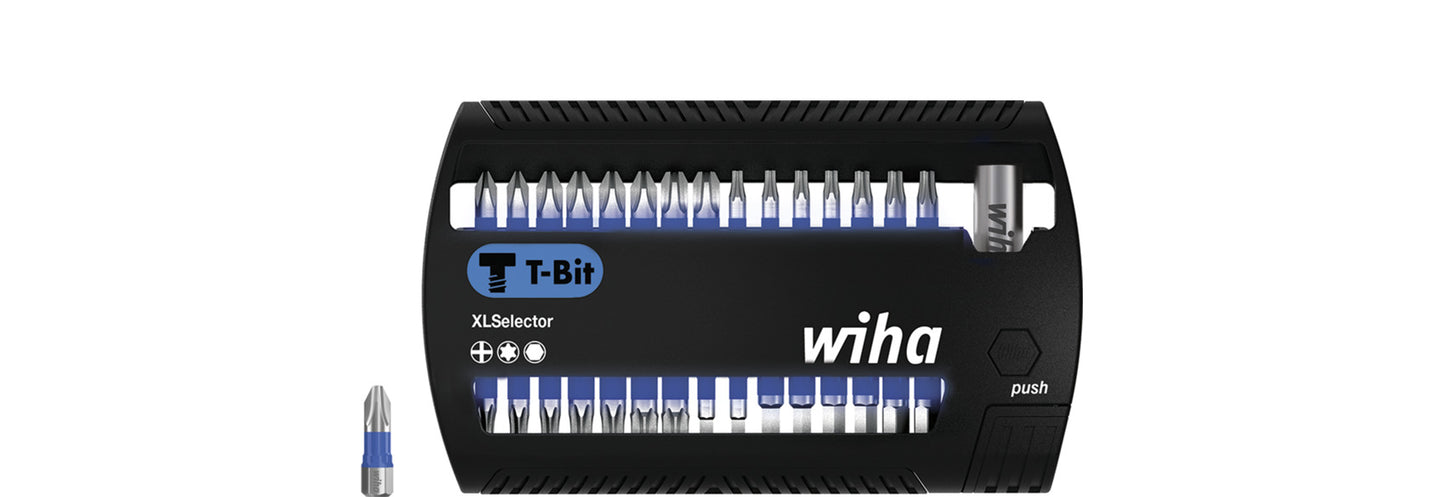 Set di inserti Wiha xlselector punta a T 25 mm Phillips, Torx®, esagonale 32 pezzi 1 4 c6.3 - 41830 - 41830