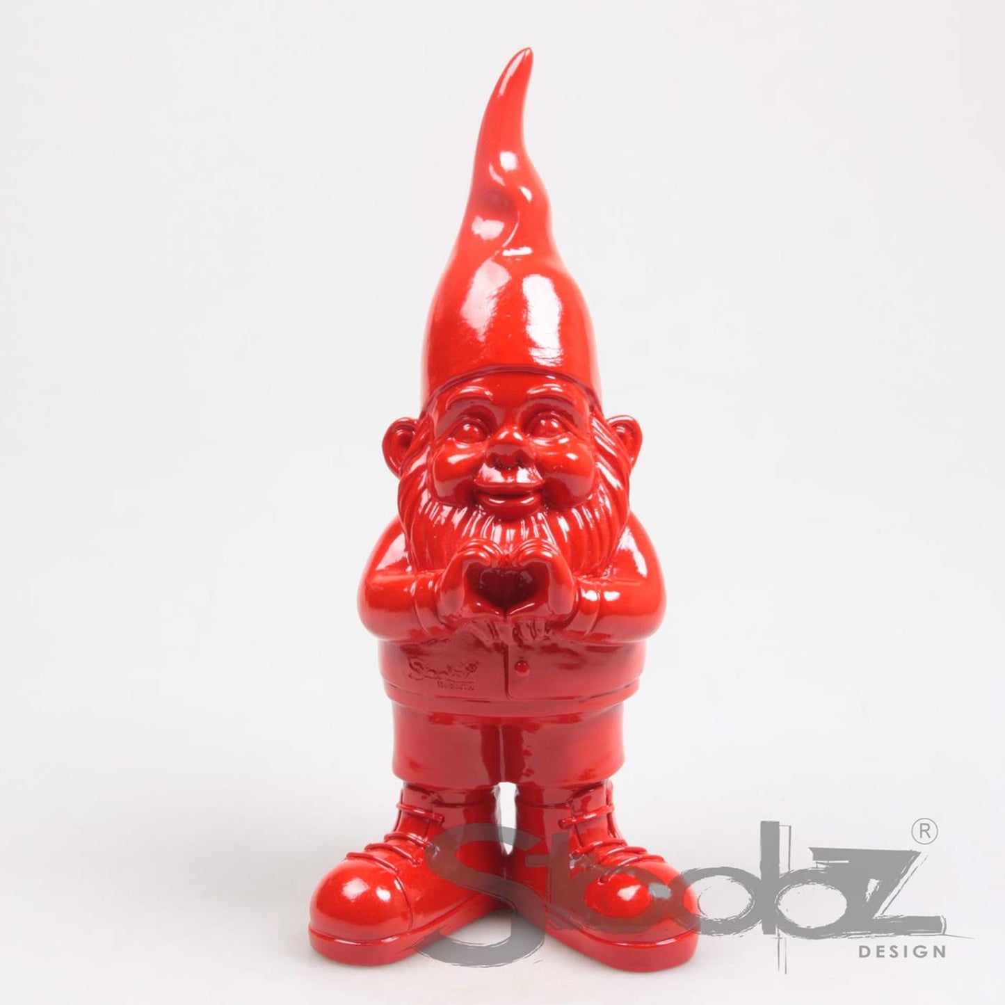 Stoobz gnomo cuore rosso 29,5 cm