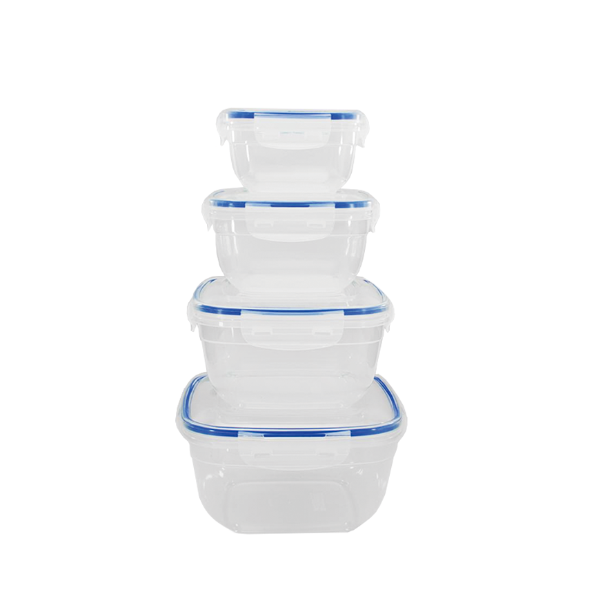 Schäfer contenitori per alimenti freschi blu, set da 4 pezzi