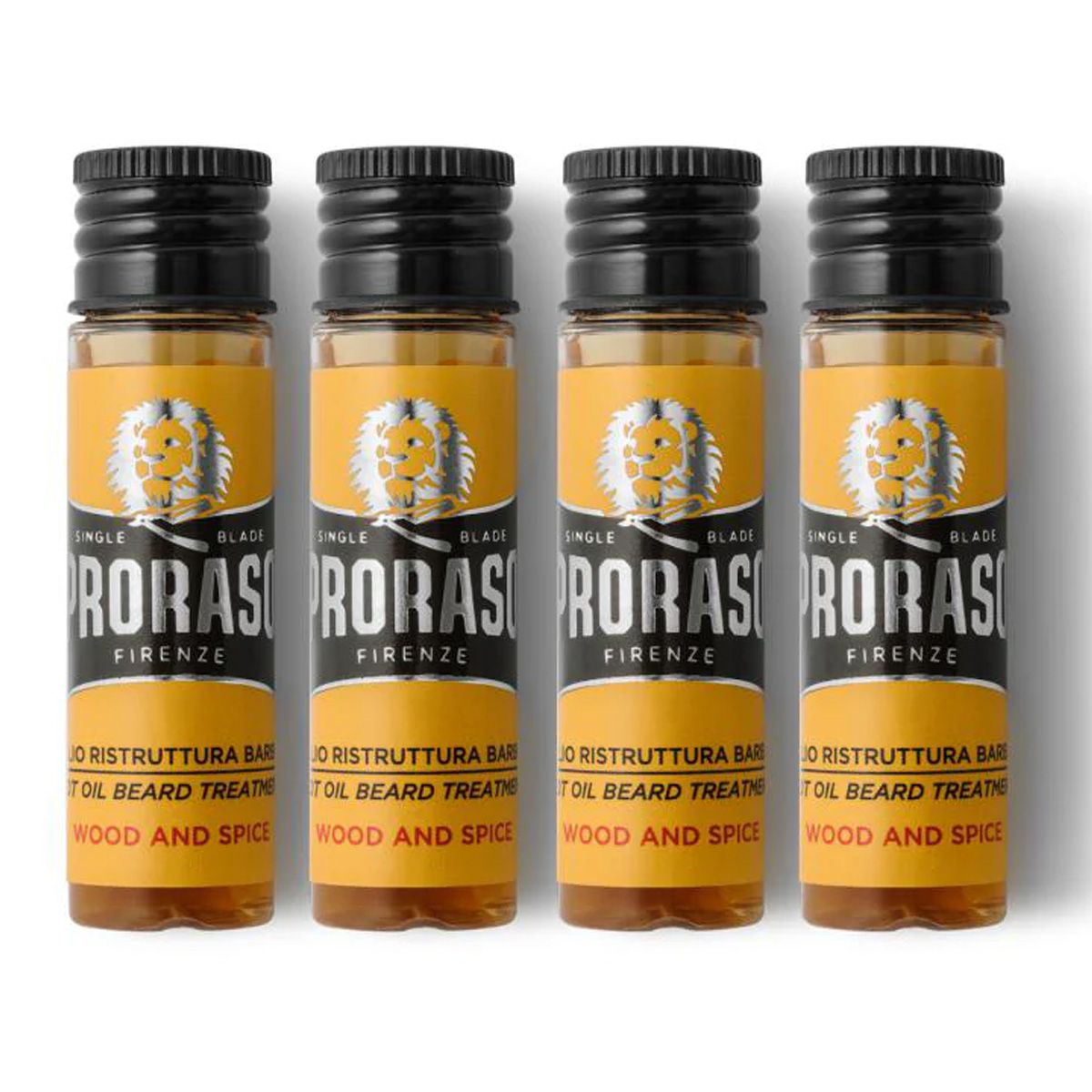 Proraso olio caldo trattamento barba legno speziato 4x17ml